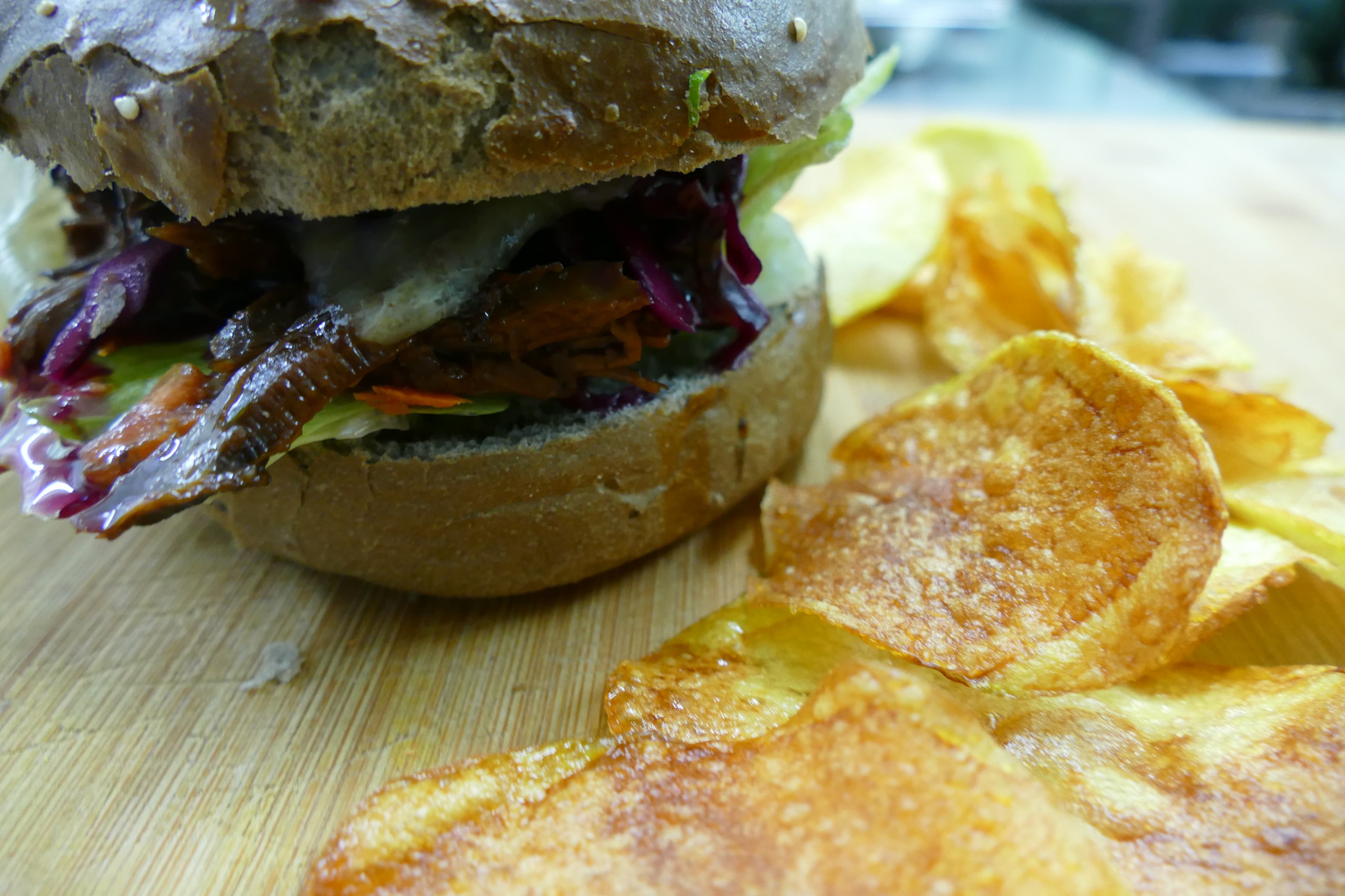 Pulled Wild Boar Burger